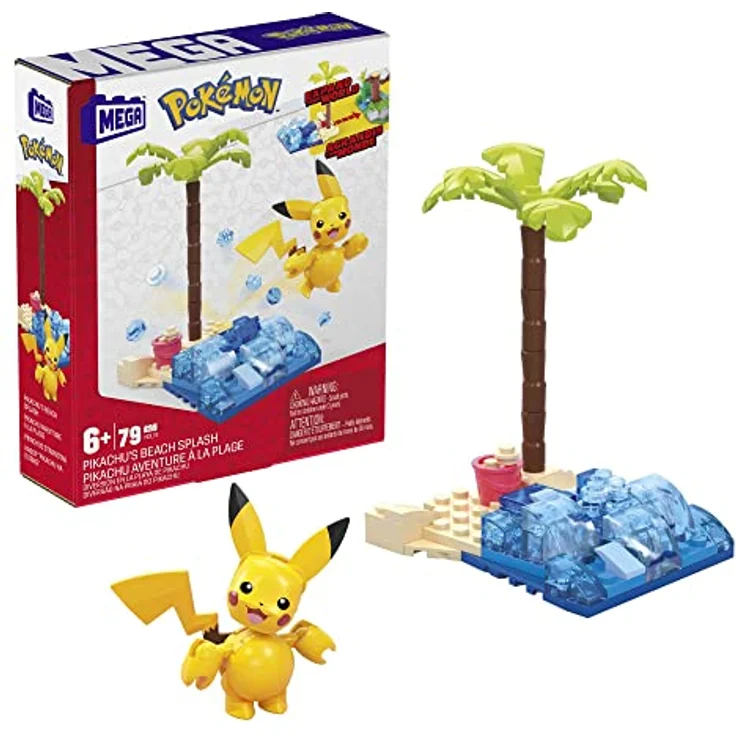 Pokemon Mega Construx Bauset: Pikachus Strandtag (79 Teile) – Bild 2