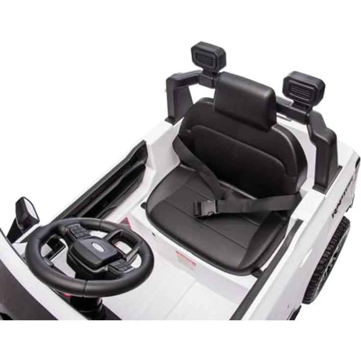 Sun Baby Ford Raptor Kinder Elektroauto, SUV Kinderfahrzeug mit 12V Akku, Fernbedienung, MP3 Sound und LED, weiß, für Kinder ab 3 Jahren – Bild 7