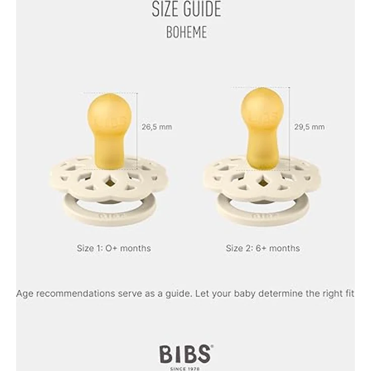 BIBS Boheme Schnuller, 2er-Pack für 6-18 Monate, aus Naturkautschuklatex, Bubblegum/Peri – Bild 5