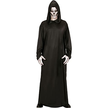 W WIDMANN MILANO Sensenmann Kostüm - Robe Mit Kapuze & Gürtel, Größe S/M, Für Halloween & Mottopartys