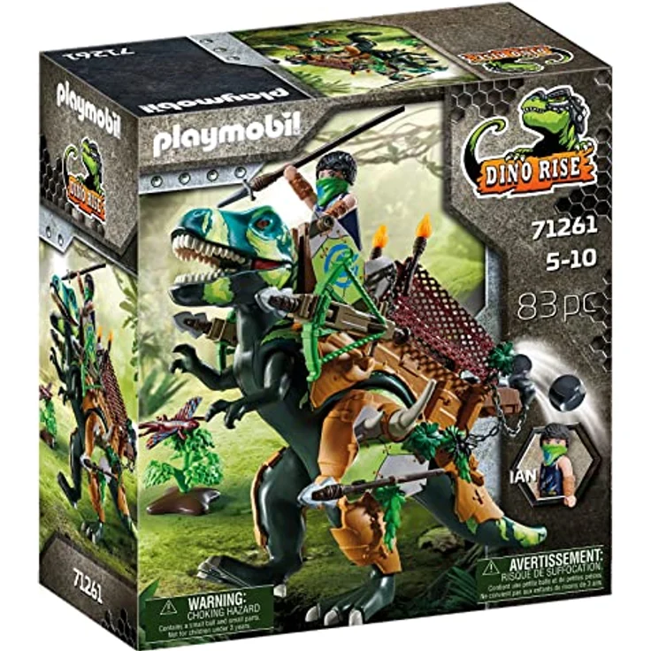 PLAYMOBIL Dino Rise 71261 T-Rex, Dinosaurier mit funktionaler Rüstung, Spielzeug für Kinder ab 5 Jahren – Bild 2