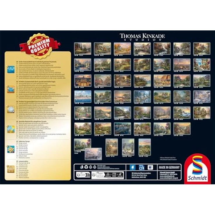 Schmidt Spiele 58797 Leuchtturm der Hoffnung, 1000 Teile Puzzle, Premium Qualität mit individueller Formenvielfalt und perfekter Passgenauigkeit, 69,3 x 49,3 cm – Bild 3