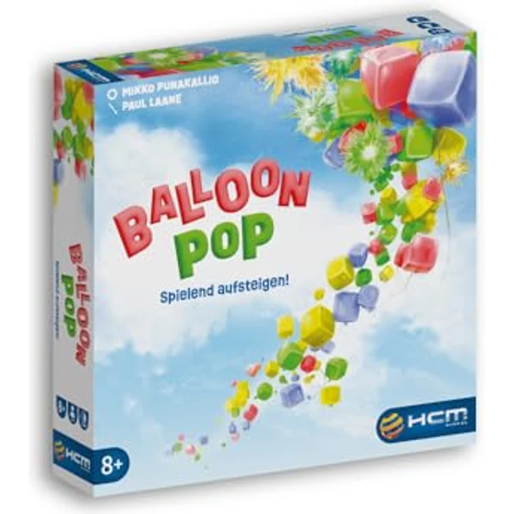 HCM Kinzel Balloon Pop, Familienbrettspiel ab 8 Jahren, Spiel des Jahres 2023 Finnland, taktisches Legespiel für 2-4 Spieler – Bild 1