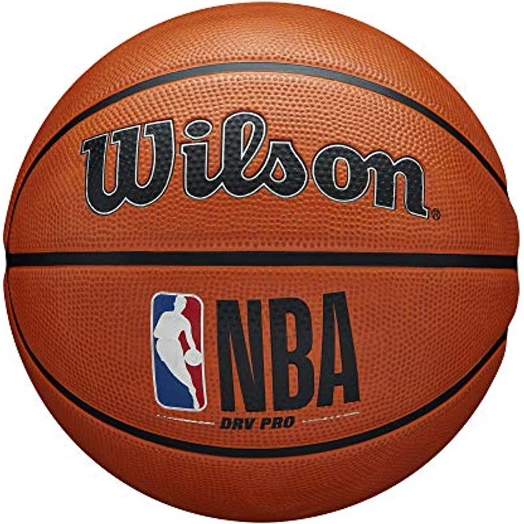 Wilson Basketball NBA DRV PRO, Outdoor, Tackskin Gummi, Größe: 6, Braun