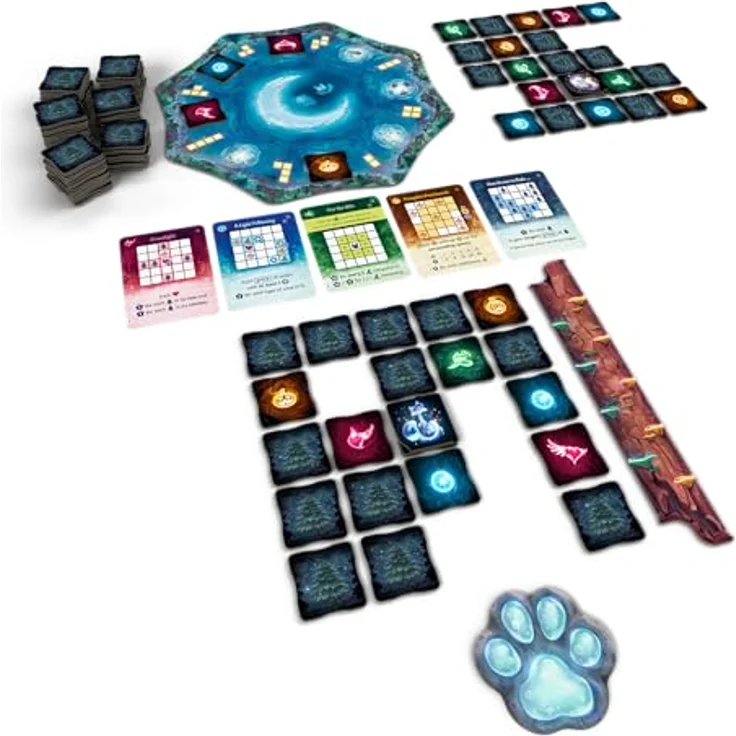 Czech Games Edition Wispwood, Brettspiel mit einzigartigen Wisp-Kacheln und Polyomino-Formen – Bild 3