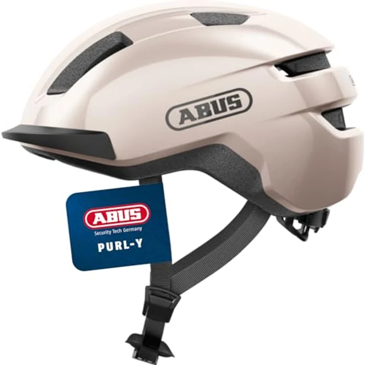 ABUS Fahrradhelm Purl-Y – NTA-Schutzhelm für E-Bike und S-Pedelec – Beige, Größe S – Bild 1