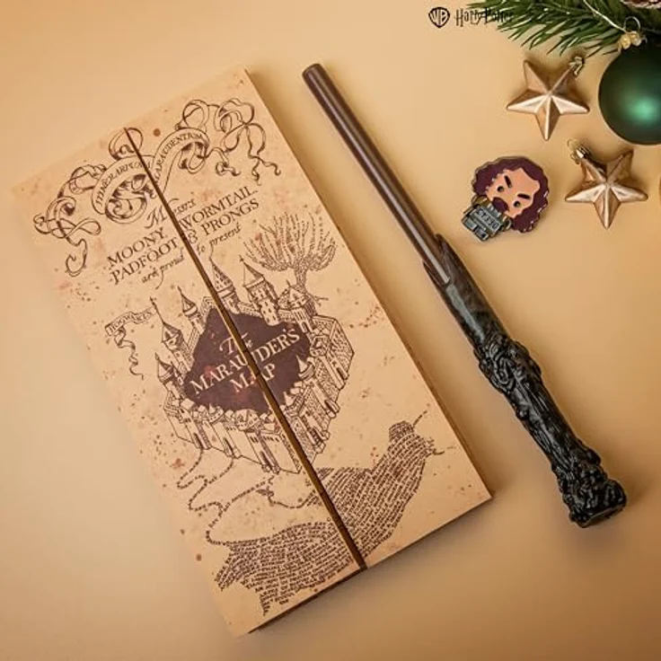 Cinereplicas Harry Potter Marauder's Map-2026 Edition Adventskalender mit 24 Artikeln, inkl. Socken, Aufkleber und Notizblock, One Size – Bild 5