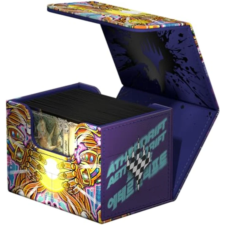 Ultimate Guard Sidewinder 100+, Deck-Box für Magic: The Gathering in Aetherdrift - Solar Gearhulk, aus Xenoskin für bis zu 100 Double-Sleeve-Karten, mit Magnetverschluss – Bild 5