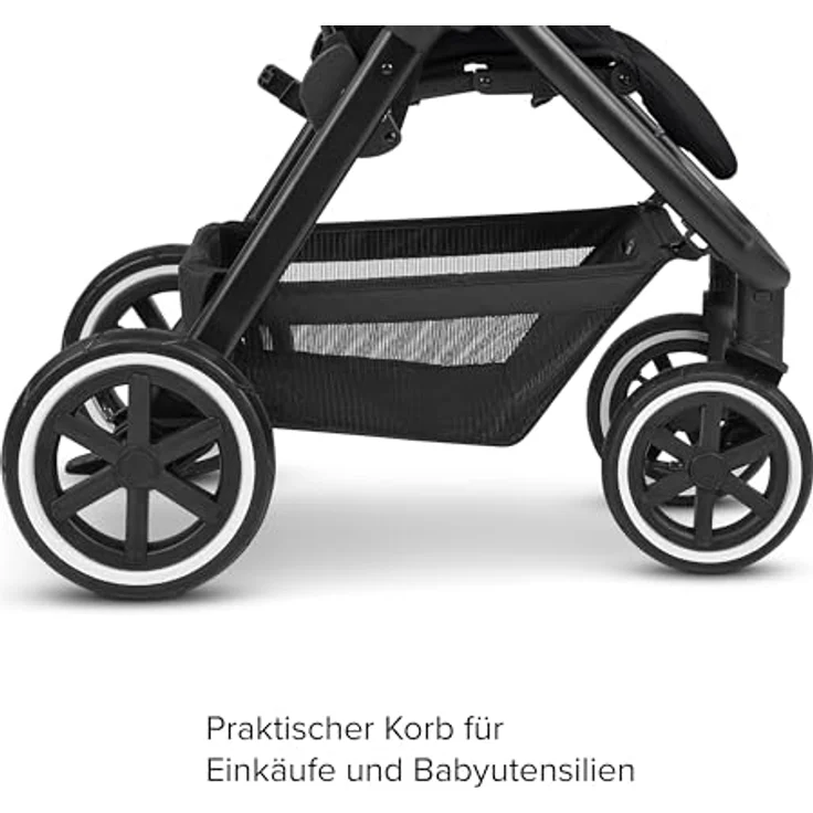 ABC Design Avus Air – Handlicher und komfortabler Buggy für den lebendigen Alltag. Mit großen Lufträdern, flacher Liegeposition und kompaktem Faltmaß – ab Geburt bis 22 kg (ink) – Bild 5