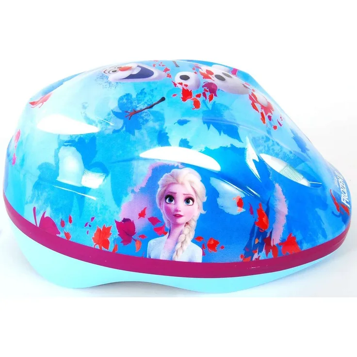 Volare Disney Kinder Fahrradhelm Frozen 2 Eiskönigin Elsa, Blau, Größe 51-55cm, TÜV geprüft, individuell einstellbar