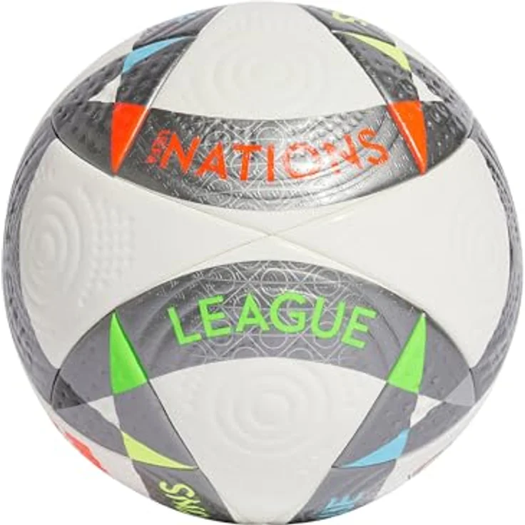 Adidas UEFA Nations League 24 Pro Ball IS7441, Unisex Fußball aus Polyurethan, Silber, Größe 5 EU – Bild 1