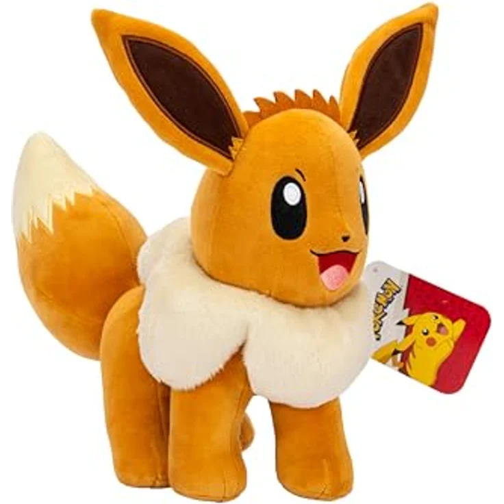 Jazwares Pokémon Plüschtier Eevee, 30 cm, weich und authentisch, offiziell lizenziert – Bild 2