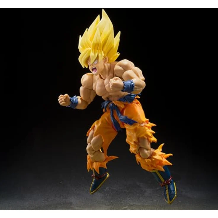 TAMASHII NATIONS Super Saiyan Son Goku Figur, 15,4 cm, Legendäre Saiyajin-Transformation, Dragon Ball Z SH Figuarts Best Selection – Bild 3