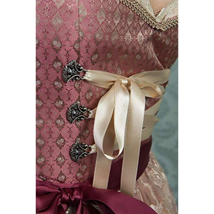 Edelnice Dirndl Diana, Prinzessinnen Dirndl in gold und rosa – Bild 6