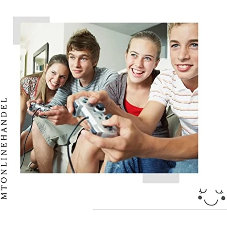 MTOnlinehandel Bettwäsche Gamer 135x200 + 80x80 cm, 100 % Baumwolle, Renforcé, 2 teilig, Zocken Gaming / Game Kinder-, Teenager-Bettwäsche – Bild 4