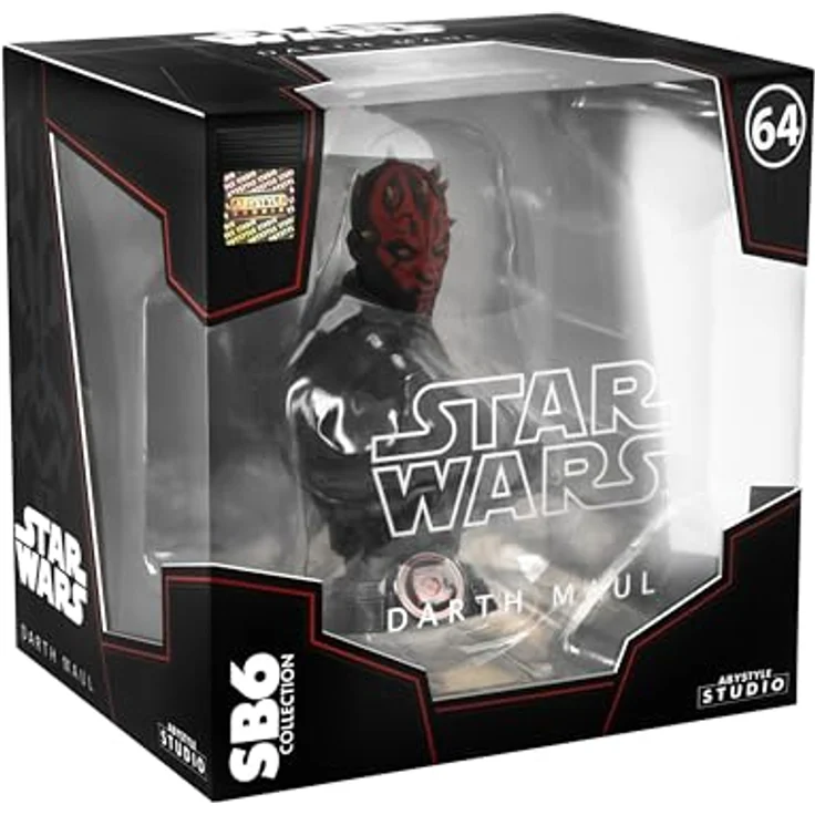 ABYstyle Star Wars - Darth Maul SB6, detailgetreue Büste im Maßstab 1:6 mit Sith-Emblem und Zabrak-Tattoos – Bild 4