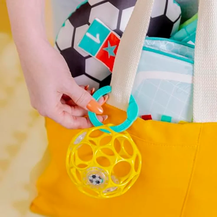 Bright Starts Grip & Kick Activity Gym, Spielbogen mit Licht- und Soundeffekt, abwaschbare Matte, 30 Melodien, für Neugeborene – Bild 14