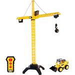 CAT TOYS CAT Workforce Jumbo Tower Crane Set RC, 50 Zoll ferngesteuertes Kranmodell für Kinder