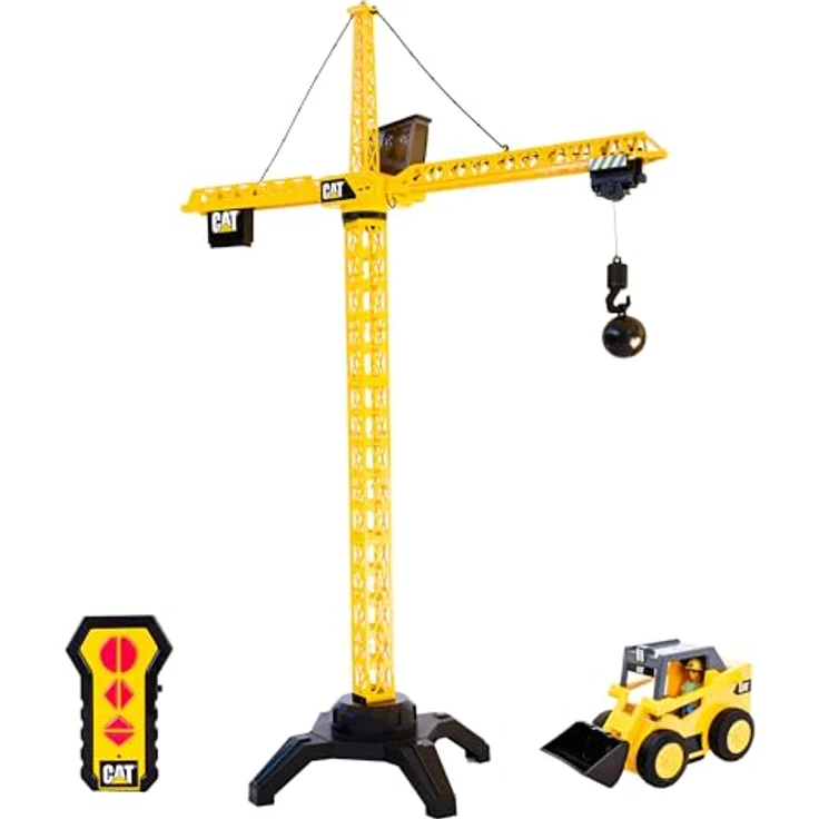 CAT TOYS CAT Workforce Jumbo Tower Crane Set RC, 50 Zoll ferngesteuertes Kranmodell für Kinder – Bild 1