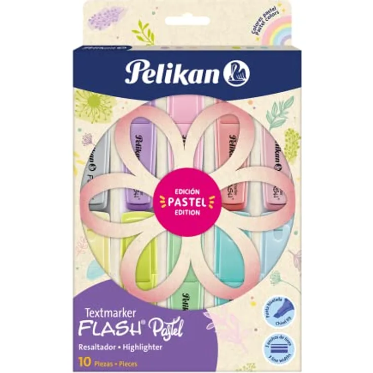 Pelikan Signal Pastell, verschiedene Farben, auf Wasserbasis, waschbar, geeignet für Kontakt mit Haut, 3 Stück