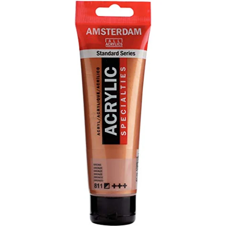 Amsterdam Standard Series Acrylfarbe Tube 120 ml, Bronze 811, hohe Lichtechtheit, alkalibeständig, schnelltrocknend – Bild 1