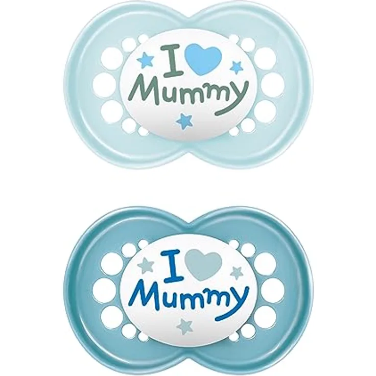 MAM Original Silikon, 6-16 Mon., 2 Stk, Mummy blue