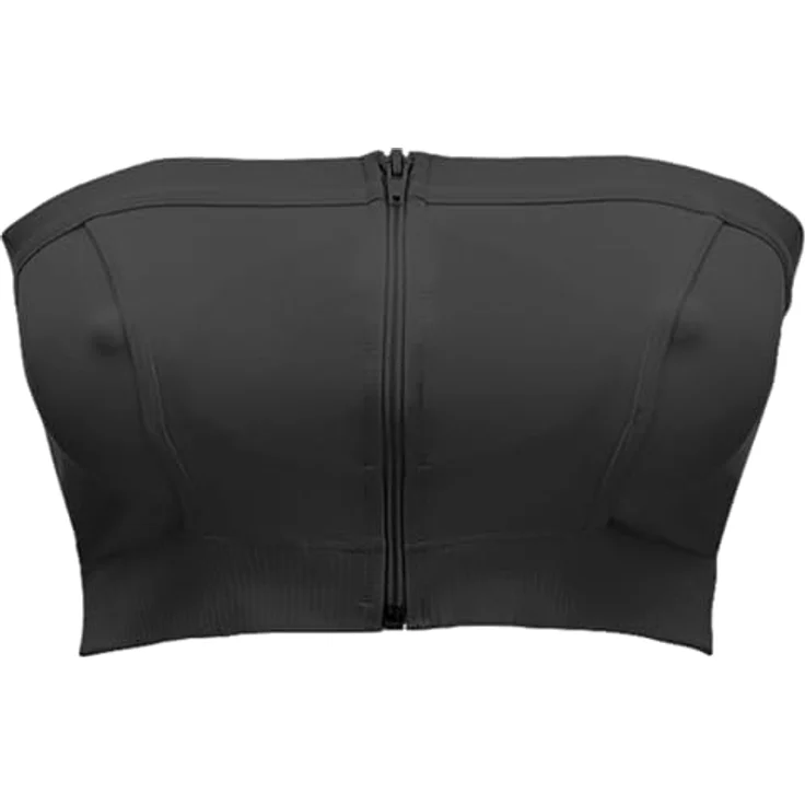 Medela Abpump-Bustier Hands-free, Schwarz, Gr. L - Anpassungsfähiges Stillzubehör mit Reißverschluss und Maschinenwäsche für komfortables Abpumpen – Bild 1