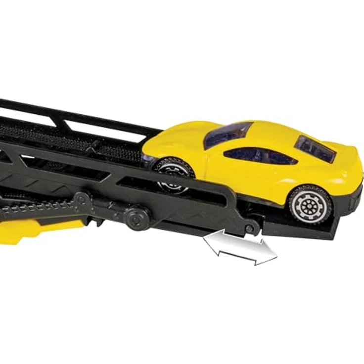Happy People Spielzeug-Transporter ADAC Die Cast, inklusive 2 Fahrzeuge, LKW mit Hänger – Bild 4