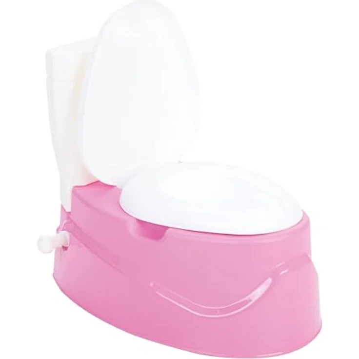 Lemodo Toilettentrainer Töpfchen für Kinder ab 18 Monaten mit Musik, herausnehmbarer Innenbehälter, pink/blau/grau – Bild 2