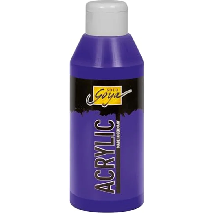 KREUL Solo Goya Acrylic, Violett, 250 ml, hochpigmentierte Acrylfarbe, wasserbasiert, schnell und matt trocknend, gut deckend, wasserfest – Bild 1