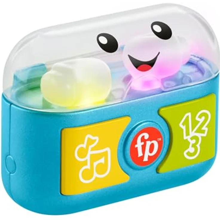 Fisher-Price Lern- und Spielspaß Mitspielohrstöpsel - Interaktive Ohrstöpsel mit lustigen Lichtern, Lernliedern und feinmotorischen Aktivitäten, über 20 Melodien und Sätze, ab 6 Monaten, HWY45 – Bild 1