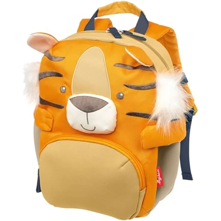 Sigikid Kinderrucksack Tiger, Kindergarten-Rucksack: robust, leicht, kindgerecht, orange, für Kinder von 2-5 Jahren, 5,2 l – Bild 1