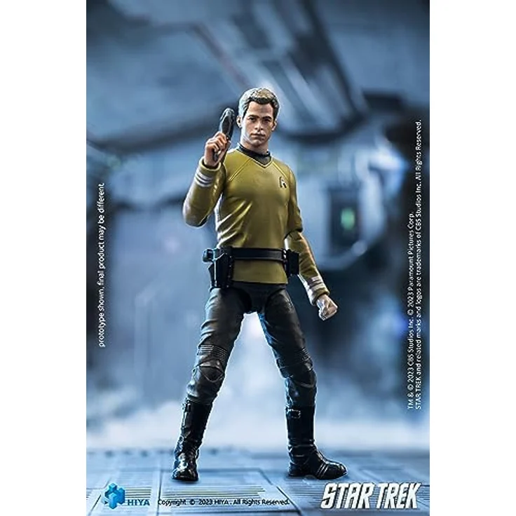 Hiya Toys Star Trek (2009): James T. Kirk PX Actionfigur 1:18, detailreiche Mini-Figur mit Zubehör, 10 cm – Bild 4