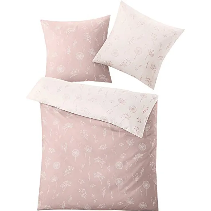 Kleine Wolke Leone Bettwäsche, Bettbezug, Cotton, Rose, 135 x 200 cm