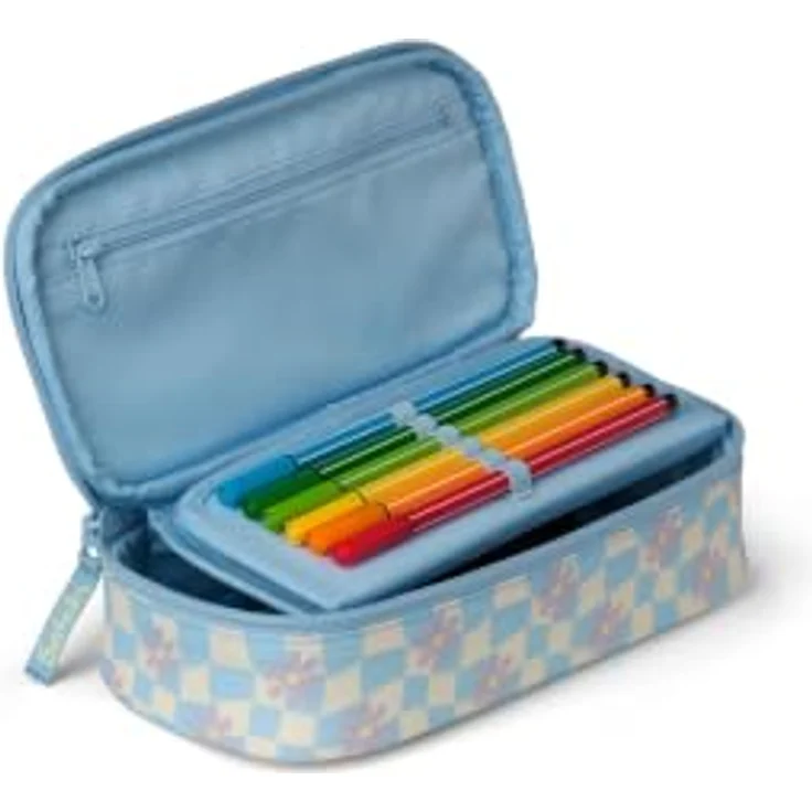 Satch Federmäppchen Schlamperbox, 2-tlg. mit Organizer, Geodreieck und wasserabweisendem Obermaterial aus recyceltem Polyester – Bild 3