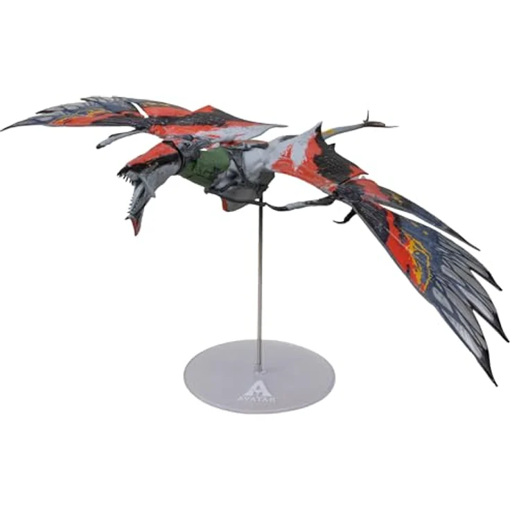 McFarlane Toys Avatar: Fire and Ash Actionfigur Quaritch's new Banshee, detailreich und beweglich, inklusive Ständer, kompatibel mit 7-Zoll-Figuren – Bild 3
