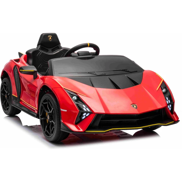 BoGi Lamborghini Invencible Elektrofahrzeug Kinderfahrzeug, 2Motoren, 12V, Rot, Bluetooth, Musik, Fernsteuerung, 25kg Traglast