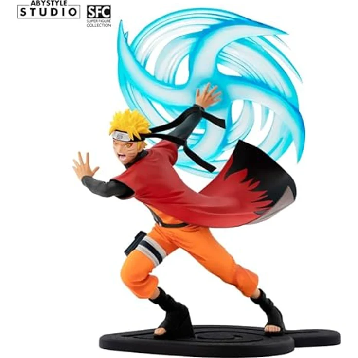 ABYstyle Naruto - Uzumaki Naruto SFC, PVC-Sammelfigur, Höhe 19 cm, Maßstab 1:10, Sage-Modus mit Wind Style: Rasenshuriken-Technik – Bild 3