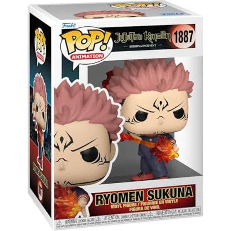Funko Pop! Jujutsu Kaisen: Ryomen Sukuna (Fire Arrow), Vinyl-Sammelfigur, 9,5 cm, offizielle Handelsware, Geschenkidee für Anime-Fans – Bild 1