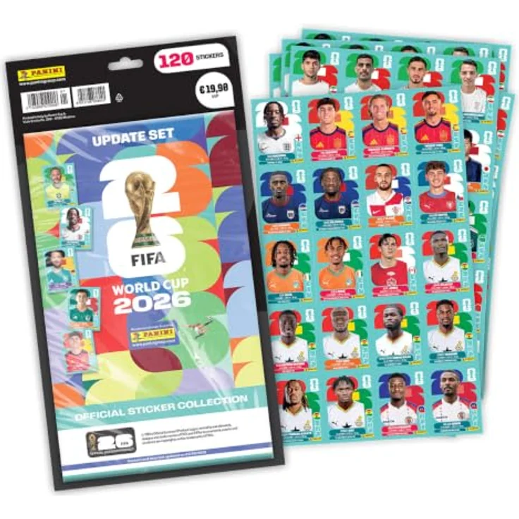 Panini Offizielle FIFA World Cup 2026™ Stickerkollektion (Update-Set Plus) mit 176 Stickern, inkl. 120 Update-Stickern des finalen Kaders – Bild 2