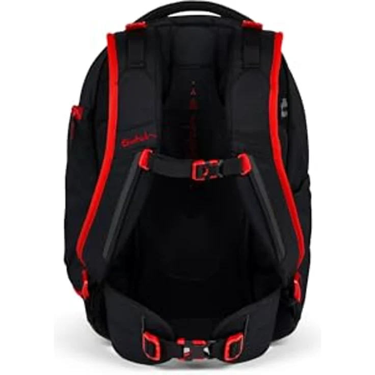 Satch Schulrucksack Match 2 - Schultasche, Rucksack für die Schule, Schulranzen - Ergonomisch anpassbar, reflektierende Elemente, Laptop-Fach, wasserabweisend (schwarz) – Bild 6