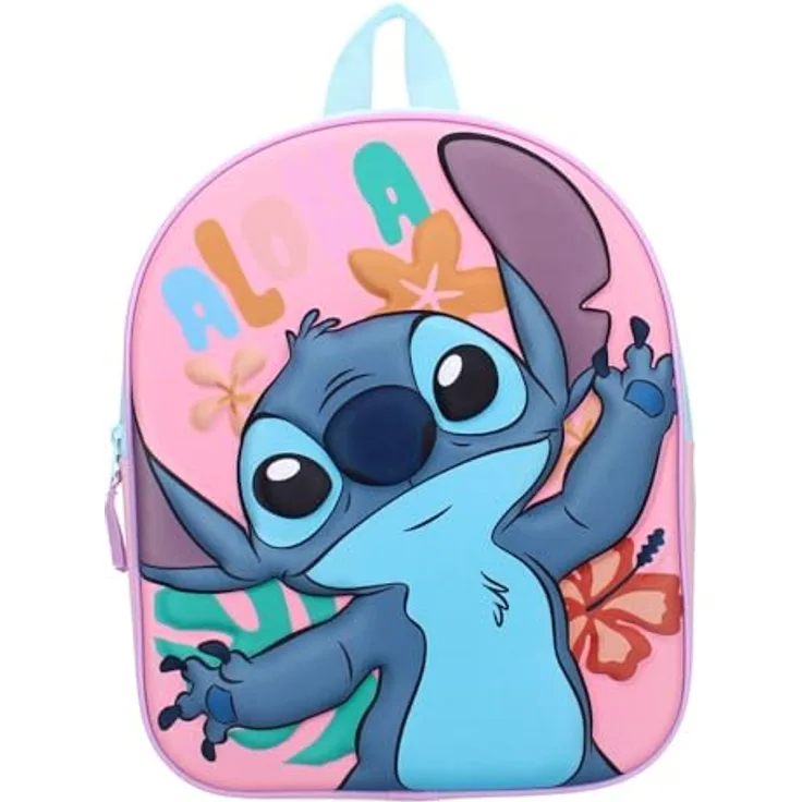 Lilo and Stitch 3D Rugzak - Aloha, Kindergartenrucksack mit 3D-Design