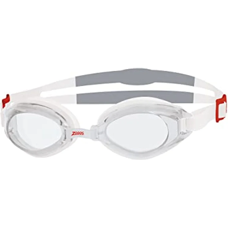 Zoggs Unisex Erwachsene Endura Schwimmbrille, Weiß/Rot/Transparent, Einheitsgröße – Bild 1