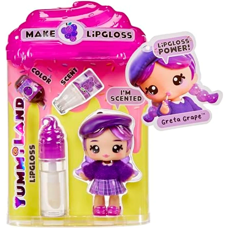 MGA Yummiland Lipgloss D Greta Lila, DIY Lipgloss-Set mit Greta Grape, lila – Bild 5
