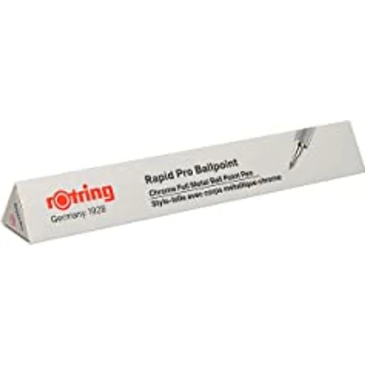 Rotring Druckkugelschreiber rapid PRO CHROM, dokumentenecht, Strichfarbe blau, Strichstärke M, Metall-Design – Bild 4