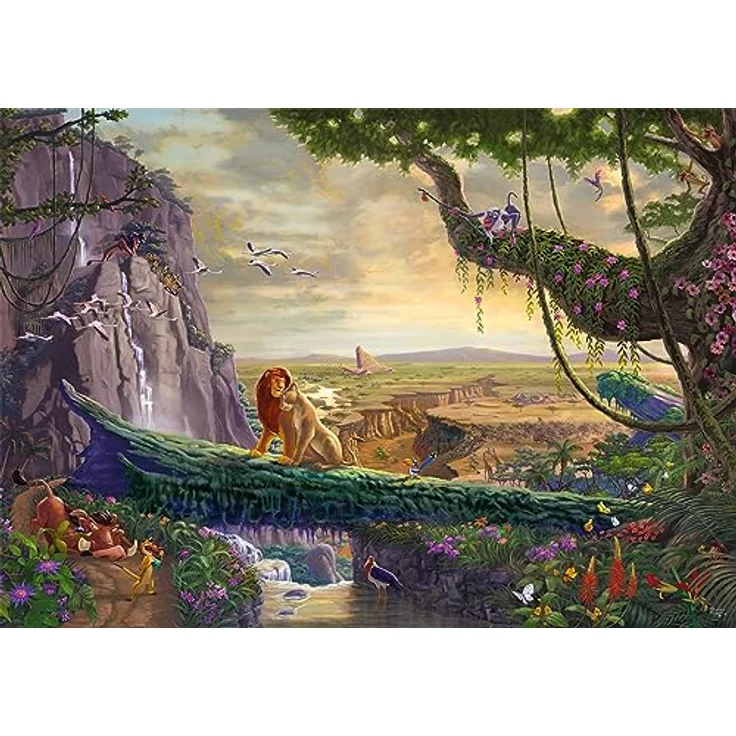 Schmidt Spiele 57396 Thomas Kinkade, Disney, The Lion King, Return to Pride Rock, 6000 Teile Puzzle – Bild 4