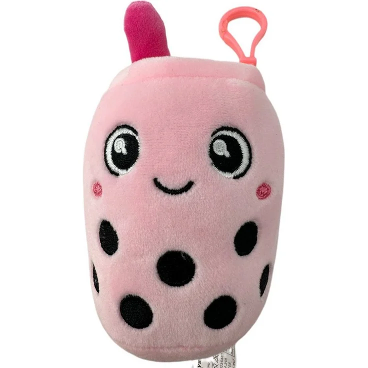 Soma Kuscheltier Bubble Tea Plüschtier Rosa 11 cm (1-St), Super weicher Plüsch Stofftier