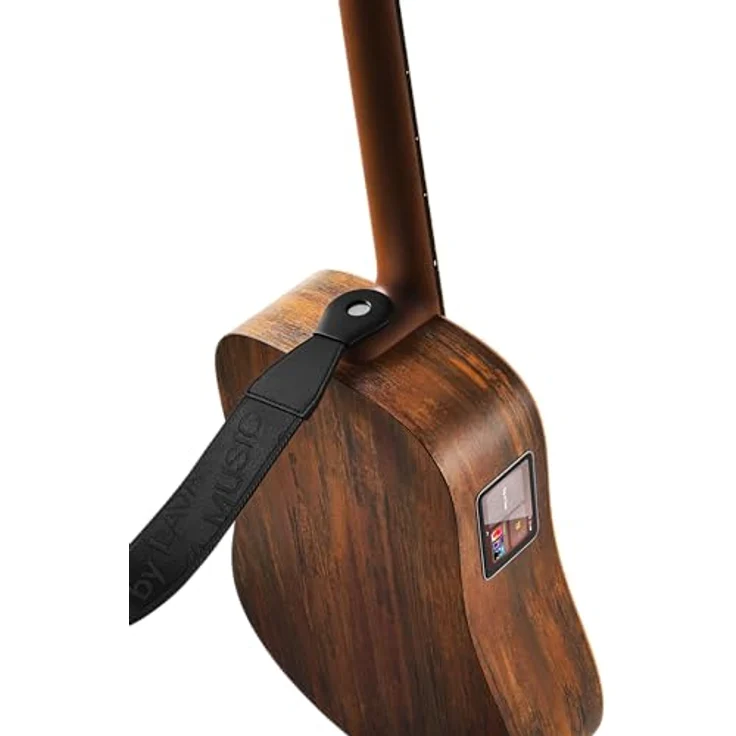 LAVA Musik Elektroakustische Gitarre, rechts (LVS36N) Fichte – 91,4 cm Holzmaserung, Braun & Burlywood, mit Lite-Tasche – Bild 2