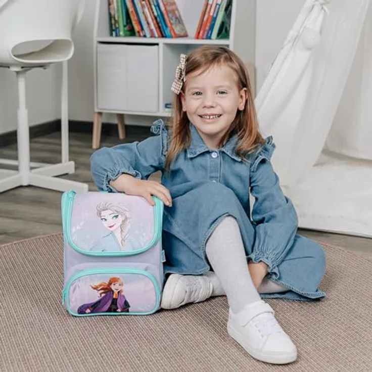 Scooli Vorschulranzen Cutie, Frozen, 6,5 l Volumen, gepolsterte Tragegurte, abnehmbarer Brustgurt – Bild 5