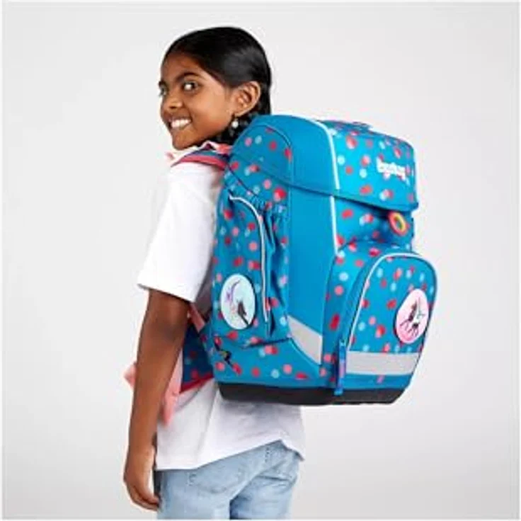 ergobag Schulranzen Set Cubo VoltiBär 5-teilig, ergonomisch, reflektierend, ab 1. Klasse, 19 Liter, 1100 g, PFC-frei – Bild 8
